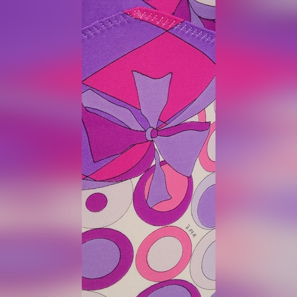 Emilio Pucci for Fromfit Rogers 34B. Purple, pink, white. Small. - Picture 4 of 11